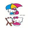 Pegatina de Tatuaje Hello Kitty Nueva Pegatina de Tatuaje para Niños Impermeable Linda Pegatina de Tatuaje Desechable Pegatina Temporal Hello Kitty