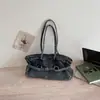 Moda japonesa e coreana requintada jeans simples e elegante 2026 nova bolsa de ombro única feminina bolsa de axila