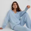 Conjunto de Punto Transfronterizo Set de Suéteres Otoño e Invierno Europeo y Americano Pulóver de Punto con Cuello Polo + Pantalones Largos de Pierna Ancha Conjunto de Dos Piezas