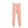 Calça Floral de Outono para Mulheres Idosas, Calça de Casa para Meia-Idade e Idosos, Calça de Algodão e Lã Estampada de Cintura Baixa, Tamanho Grande Solta
