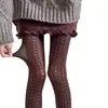 Meias calças listradas verticais vazadas com padrão de losangos pequenos em tons de cinza para outono e inverno, meia-calça simples 120D modeladora estilo japonês, meias na cor café