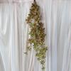Vestido de vime pendurado parede do relógio pendurado planta artificial decoração de casa decoração de interiores falsa planta verde salão de casamento decoração de teto parede pendurada