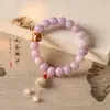 Jade Púrpura de Ensueño Bodhi Wen Juega Dedos de Hada Alrededor del Dedo Círculo Suave Único Pulsera Dulce Placa de Bodhi Pulsera para Jugar