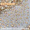 Flats Champagne Fondo Invertido Circonita Manicura Diamante Mini Flats Fondo Diamante Forma Especial Destello Usable Manicura Diamante Joyería Al Por Mayor