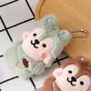 Broche de esquilo de pelúcia de desenho animado, boneco de pinguim fofo, enfeites para bolsa de boneca, acessórios de vestuário DIY