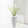 Ramo pequeño de calas artificiales de alta calidad para decoración de micropaísaje, decoración de arreglo floral para el hogar, cala pequeña