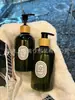 Serie Blanco Porcelana Botella Dispensadora Tipo Prensa 300ml Hotel B&B Desinfectante de Manos Gel de Ducha Repuesto Bomba de Bambú Natural