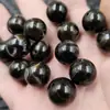 Contas redondas de âmbar de imitação, contas soltas, âmbar na cor café preto, pulseira, colar, acessórios de joalheria, contas artesanais atacado