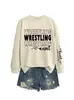 Sudadera Casual Cómoda para Mujer con Estampado de Brazo de Tía Luchadora Mi Amazon Ebay Sitio Independiente