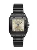 2026 Comercio Exterior Reloj de Acero Inoxidable para Hombre Resistente al Agua Correa de Acero Estilo Negocios Reloj de Cuarzo Cuadrado Reloj de Alta Calidad para Hombre