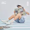 Tênis Hongxing Erke Masculino Sapatos Brancos 2023 Novo Air Force One Sola Grossa Sapatos Casuais Brancos Tênis Esportivo