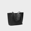 Bolso de Mano de Cuero Suave 2026 Nuevo Modelo de Alta Gama Tejido Bolso Tote de Gran Capacidad Bolso Cruzado Casual para Computadora Bolso de Mujer