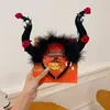 Nuevo Sombrero de Halloween: Diadema de Felpa Cabeza de Fantasma de Calabaza, Diseño Único y Exquisito, Disfraz de Cosplay, Accesorio Divertido para el Cabello para Mujeres