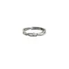 Anillo de Rama de Plata Pura S999 con Circonita para Mujer, Diseño de Nicho, Anillo Personalizado, Lujo Ligero, Ajustable, Sensación de Alta Gama, Joyería al por Mayor