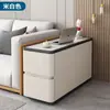 Armário Lateral para Sofá de Sala de Estar, Aparador com Sensação de Luxo Leve e de Alta Qualidade, 30cm de Largura, Armário Lateral Ultra-Estreito Pequeno, Mesa Lateral Moderna Simples