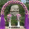 Arco de flores de seda para boda soporte para flores arreglo de boda puerta de flores inauguración de tienda arco de flores para celebración corona de actividad de celebración puerta de la felicidad