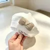Boina para Niña Bebé Primavera Otoño Invierno Estilo Coreano Moda Tejido Lana Sombrero de Pintor para Bebé Niño Pequeño Niña