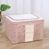 Caixa dobrável para armazenamento de roupas, organizador de roupas de tecido, caixa de armazenamento em camadas para guarda-roupa de grande capacidade, para debaixo da cama, com tampa