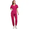 Uniformes de quirófano personalizados con etiquetas de tela, uniformes de enfermera de poliéster-spandex, etiquetas de departamento personalizadas transfronterizas, uniformes de quirófano para veterinarios de mascotas en pequeñas cantidades