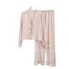 Pijama Popular de Primavera para Mujer tipo Seda de Xiaohongshu, Cuello en V, Casual, Cómodo, Se Puede Usar Afuera, Ropa de Casa para Mujer