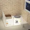 Valla para Perros para Uso Doméstico, Recinto para Gatos Mascotas de Interior, Jaula para Perros Pequeños, Piezas Modulares, Puerta de Aislamiento Combinable Libremente