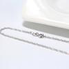 Cadena Universal para Collar de Plata S925 1.5m Cadena de Onda de Agua Cadena Retorcida para Mujer Fabricante de Joyería