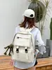 Nueva mochila escolar de alta gama para estudiantes de preparatoria, mochila de gran capacidad, mochila estilo ropa de trabajo para hombres, bolsa transfronteriza de estilo Ins