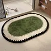 Alfombra de Piso para Baño Estilo Francés, Absorbente de Agua, Antideslizante, Alfombrilla Anticaídas para Entrada de Baño, Alfombra Suave de Diatomeas para Inodoro