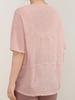 Talla grande Holgada Transpirable Secado rápido Malla Deportiva Blusa para Mujer Camiseta Jogging Fitness Yoga Pilates Manga Corta Hilo Rústico