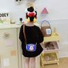 Bolsa de Ombro de Desenho Animado Anime para Meninos e Meninas, Bolsa Transversal Infantil Mini Elegante de Capivara, Nova Carteira Infantil