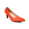 Zapatos de tacón alto de charol simples de boca poco profunda y punta de una sola capa, tallas 32-48, zapatos de comercio exterior