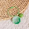 Llavero colgante de tarjeta acrílica original de doble cara buena suerte afortunado texto Jinbao bolsa colgante joyería llavero