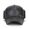 Gorra de cuero coreana de nueva moda para hombre, sombrero para el sol para personas de mediana edad y mayores, otoño e invierno, gorra de béisbol gruesa y cálida