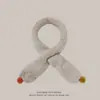Oferta Especial Invierno Nuevo Estilo Bola de Lana Tejida Oso de Dibujos Animados Flor de Fresa Bufanda Cálida para Niños Niñas y Niños