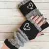 Guantes Personalizados para Otoño e Invierno, Guantes de Punto Cálidos y de Moda para Mujer, Moda Transfronteriza Guantes Bordados Patchwork Cálidos