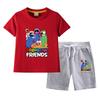 Ropa Infantil de Rainbow Friends para Niños y Niñas Traje de Verano Algodón Puro para Niños Verano Nuevo Camiseta de Manga Corta Shorts Conjunto de Dos Piezas