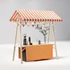 Estante de Exhibición para Puesto de Mercado al Aire Libre Caja Soporte de Venta Plegable de Madera Promocional Puesto Móvil para Mercado Nocturno Carrito Móvil