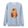 Comercio exterior Amazon moda europea y americana cuello redondo estampado Halloween patrón divertido hombres y mujeres CuCuello redondo