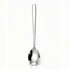 Cuchara de Acero Inoxidable 316 para el Hogar Espesada Cuchara para Comer Infantil Cuchara para Sopa Estilo Coreano Mango Largo Alta Apariencia Cubiertos de Acero Inoxidable