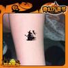 Bruxa Fantasma Cor de Dia das Bruxas Papel Adesivo de Tatuagem Dia das Bruxas Fácil de Limpar Braço Peito Spice Girl Irmã Real Pequeno Celebridade da Internet