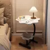 Mesa auxiliar de lujo ligero, estante minimalista para mesita de noche, mesa lateral para sofá de sala de estar, mesa de café pequeña simple, mesita de noche fácil (envío gratis)