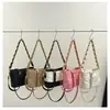 Bolsa Pequena Texturizada Feminina Verão 2023 Nova Moda Romboide Corrente Bolsa de Ombro Versátil Crossbody Bolsa Hobo