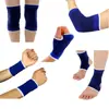 Venta al por mayor de fábrica traje protector deportivo para entrenamiento de fútbol y baloncesto para adultos rodilleras coderas muñequeras protectores de palma tobilleras