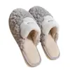 Chinelos de Algodão de Inverno Simples para Casa Homens Pelúcia Domésticos Sapatos de Algodão com Solado Grosso Mulheres Pisando em Merda Sentimento Chinelos de Algodão Atacado