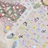Adesivos Tomoni para Nail Art em Relevo Pequenos Frescos e Fofos Adesivos de Unha Gatinho Verão Coqueiro Adesivos para Nail Art Estilo Misto