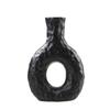 Vaso Geométrico de Cerâmica Criativo Simples Nórdico com Formato Especial Preto e Branco Minimalista Estilo Menina Pastoral Decoração de Casa para Homestay