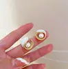 Pendientes de aro de color caramelo con pasador de plata 925 nuevos y modernos de acrílico para otoño e invierno pendientes exagerados en forma de C pendientes pendientes