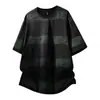 Venta Directa de Fábrica BJ Camiseta de Manga Corta de Algodón de Seda Fresca de Verano para Hombre, Cuello Redondo, Manga Media, Camiseta Básica de Moda