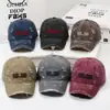 Gorra de Béisbol Bordada Vintage Lavada Transfronteriza para Hombres y Mujeres, Gorra con Visera Versátil Estilo Coreano Retro, Sombrero para el Sol de Exterior de Primavera y Otoño