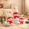 Decoração de boneco de neve de desenho animado de Natal boneca grande decoração de Natal layout de cena de vitrine de shopping